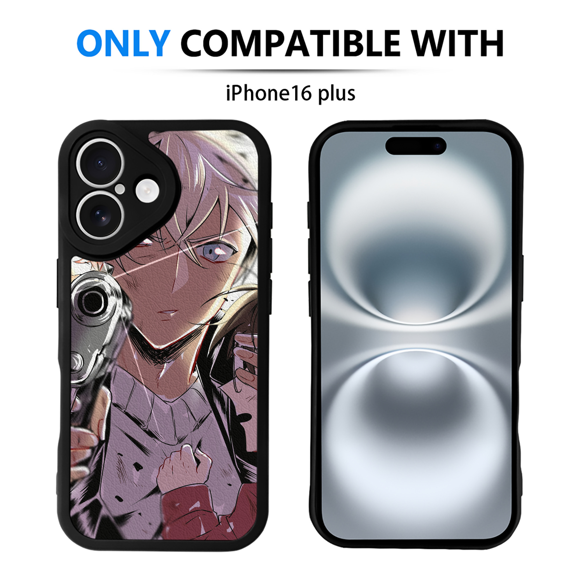 （画像用） 名探偵コナン Detective Conan 【iPhone 16シリーズ対応】シリコンスマホケース（レザー調） 材質：シリコン
